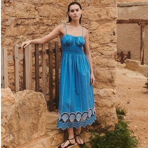 Rails Murano Embroidered Eyelet Cotton Sundress NWT